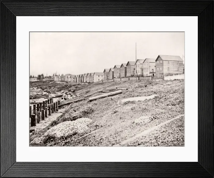 Framed Print : c. 1880s North America Metlakatla, British Columbia, Canada Framed Print : c. 1880s North America Metlakatla, British Columbia, Canada