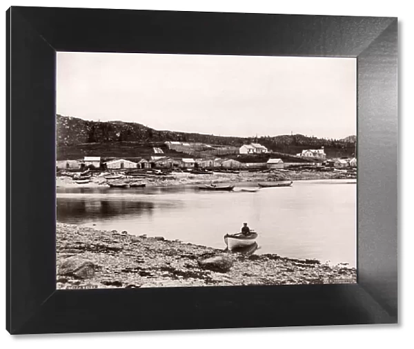 c. 1880s - boat at Bella Bella, British Columbia, Canada