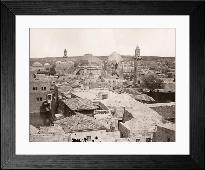 Framed Print : Aview of Jerusalem, Palestine, Holy Land, Israel, 1861 Framed Print : Aview of Jerusalem, Palestine, Holy Land, Israel, 1861