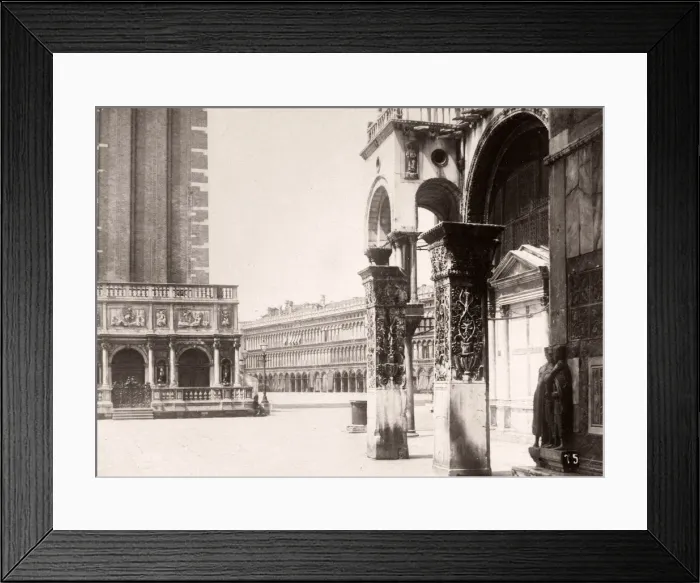 Framed Print : Italy - St Marks Square in Venice - Duomo and Campanile Framed Print : Italy - St Marks Square in Venice - Duomo and Campanile