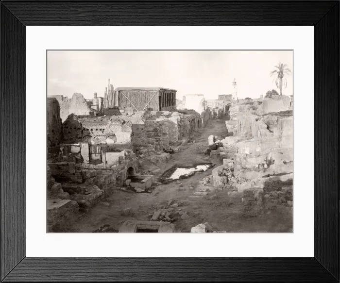 Framed Print : Street view in Damascus Syria c. 1861 Framed Print : Street view in Damascus Syria c. 1861