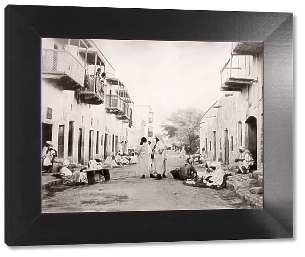 Ouled Nail street, Biskra Algeria, c. 1890 s