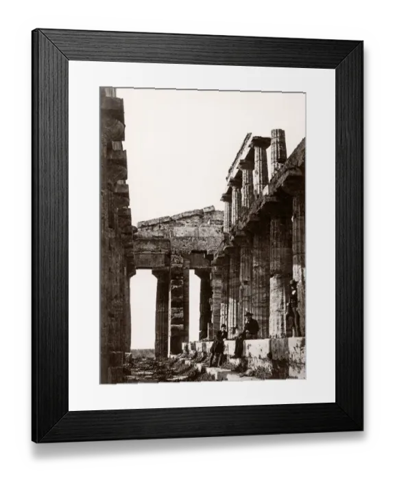 Framed Print : Italy - interior of temple at Paestum Framed Print : Italy - interior of temple at Paestum
