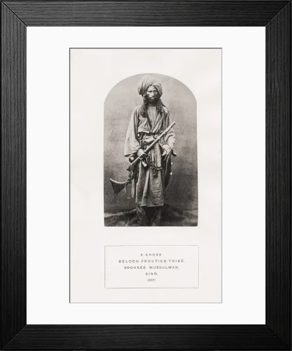Framed Print : People of India, portaits of Indian tribes and races Framed Print : People of India, portaits of Indian tribes and races