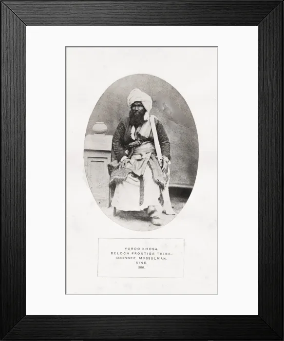 Framed Print : People of India, portaits of Indian tribes and races Framed Print : People of India, portaits of Indian tribes and races