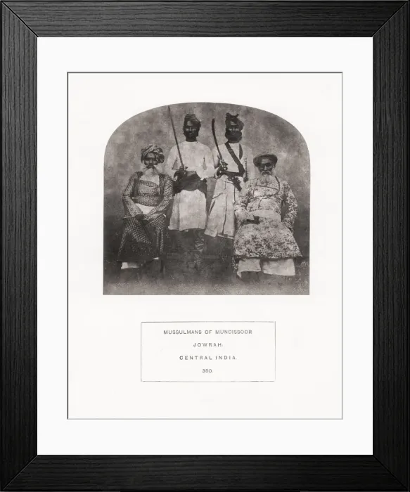 Framed Print : People of India, portaits of Indian tribes and races Framed Print : People of India, portaits of Indian tribes and races