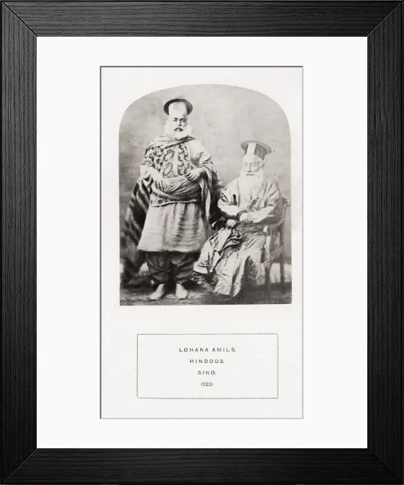 Framed Print : People of India, portaits of Indian tribes and races