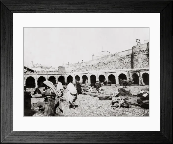 Framed Print : Customs House, Tangier, Morocco, c. 1900 Framed Print : Customs House, Tangier, Morocco, c. 1900