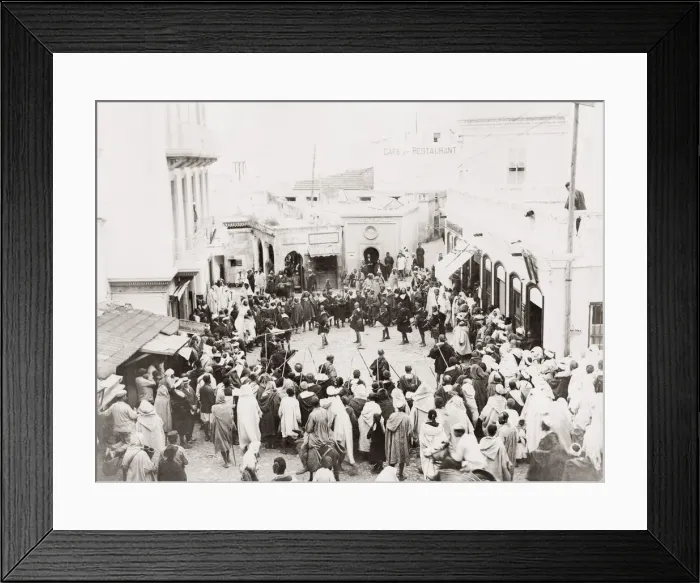 Framed Print : Soko Chico market, Tangier, Morocco, c. 1900 Framed Print : Soko Chico market, Tangier, Morocco, c. 1900