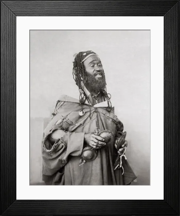 Framed Print : Arab singer, Morocco, c. 1900 Framed Print : Arab singer, Morocco, c. 1900