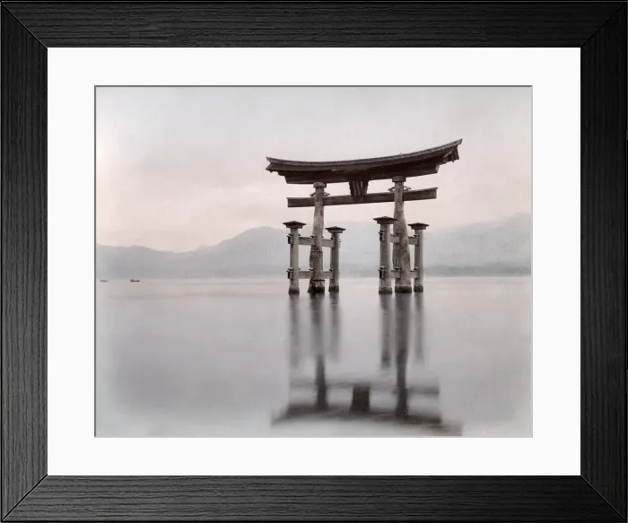 Framed Print : Itsukushima Shrine, torii, Miyajima, Japan, c. 1880 s Framed Print : Itsukushima Shrine, torii, Miyajima, Japan, c. 1880 s