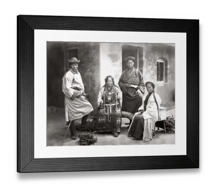Framed Print : Group of Bhotia, India, 1860 s Framed Print : Group of Bhotia, India, 1860 s