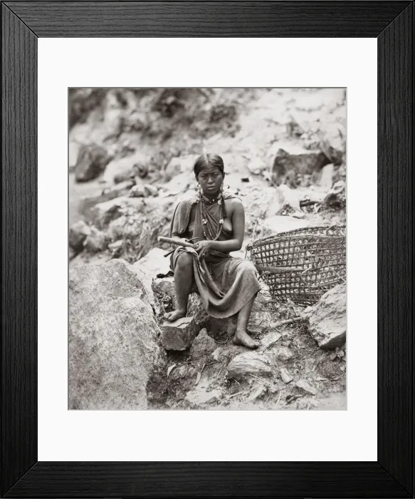 Framed Print : Lepcha woman, Darjeeling, northern India, 1860 s Framed Print : Lepcha woman, Darjeeling, northern India, 1860 s