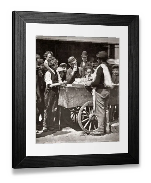 Framed Print : Street Life London 1878 - Ice Cream seller Framed Print : Street Life London 1878 - Ice Cream seller