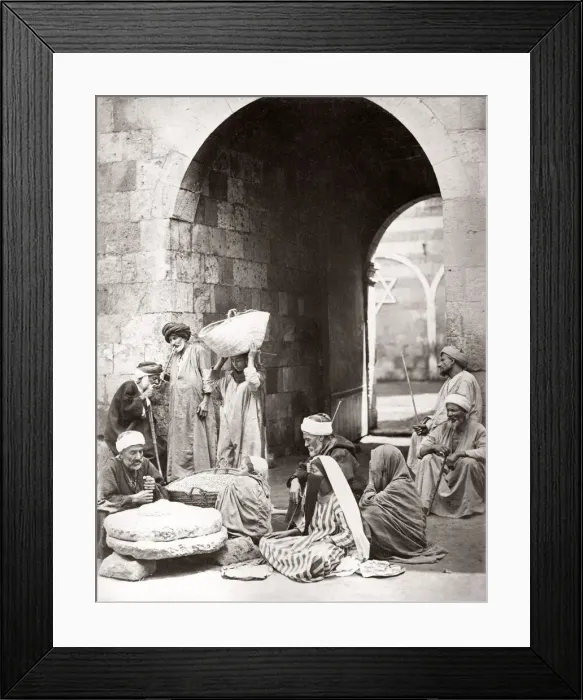 Framed Print : Milling grain, Cairo, Egypt, c. 1880 s Framed Print : Milling grain, Cairo, Egypt, c. 1880 s