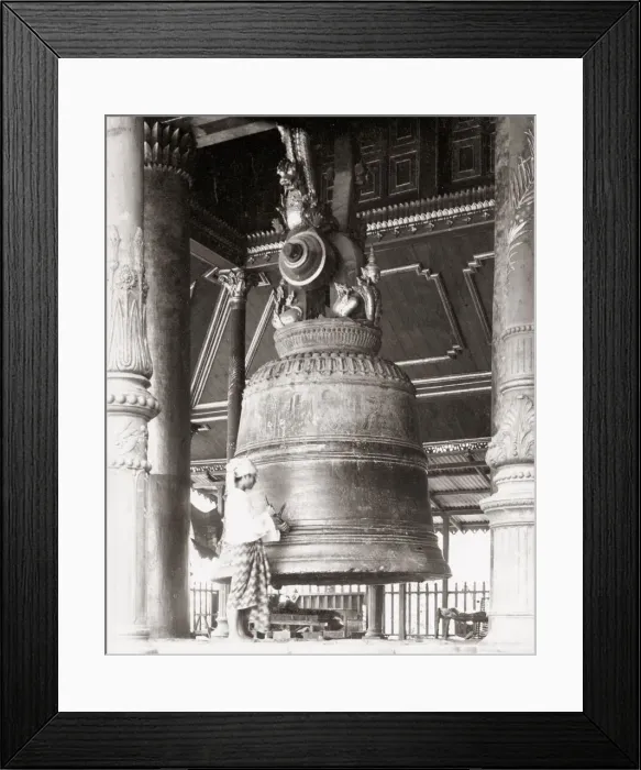 Framed Print : Huge temple bell, Yangon, Rangoon, Burma, Myanmar Framed Print : Huge temple bell, Yangon, Rangoon, Burma, Myanmar