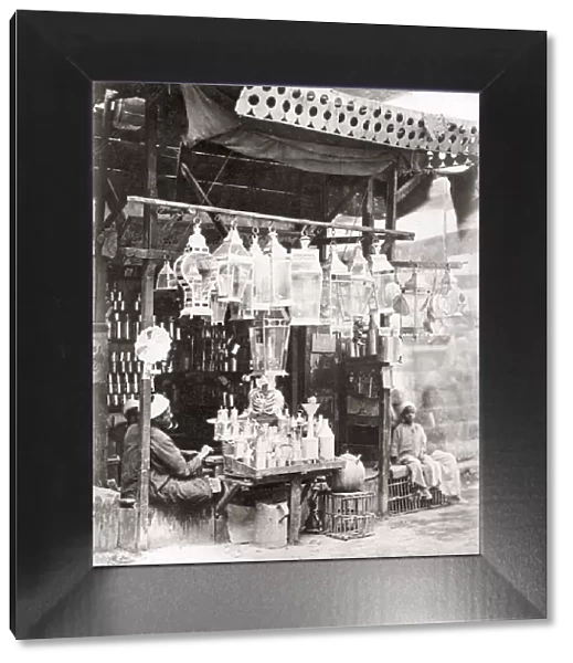 Souvenir stall, Cairo, Egypt, c. 1880 s