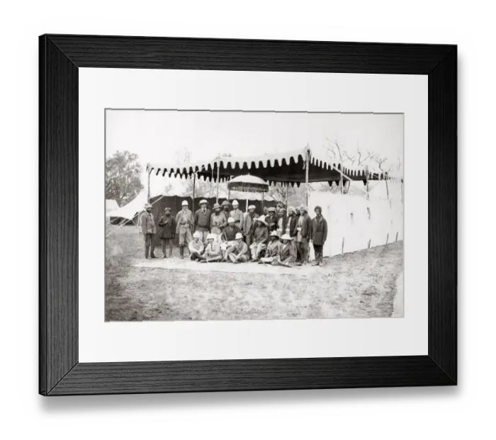 Framed Print : British and northern Indian leaders (?) group photo Framed Print : British and northern Indian leaders (?) group photo