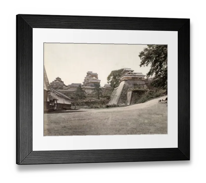 Framed Print : c. 1880s Japan - Kumamoto Castle Framed Print : c. 1880s Japan - Kumamoto Castle