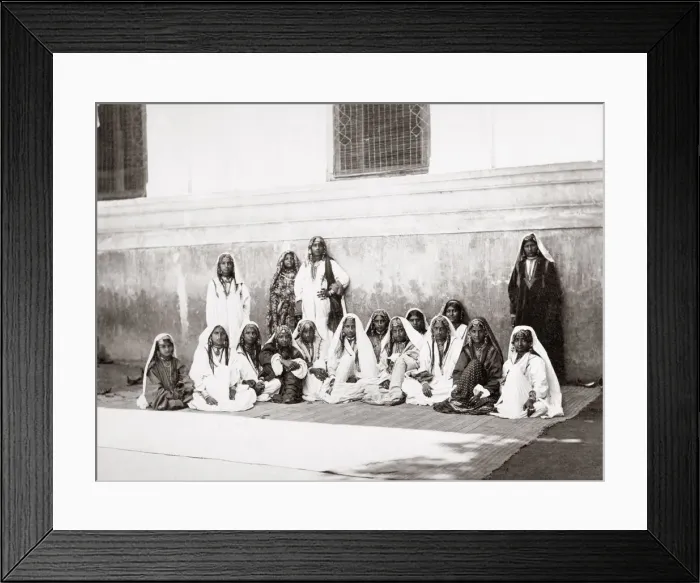 Framed Print : Group of women from Cashmere, Kashmir, india, 1860 s Framed Print : Group of women from Cashmere, Kashmir, india, 1860 s