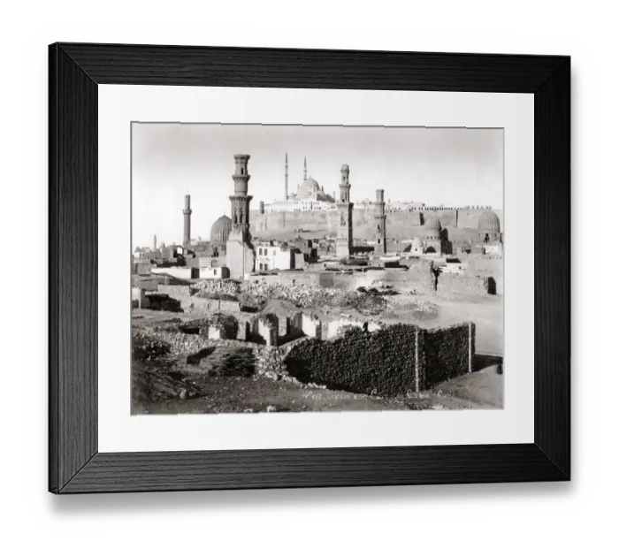 Framed Print : View of the Tombs of the Caliphs, Cairo, Egypt, c. 1880 s Framed Print : View of the Tombs of the Caliphs, Cairo, Egypt, c. 1880 s