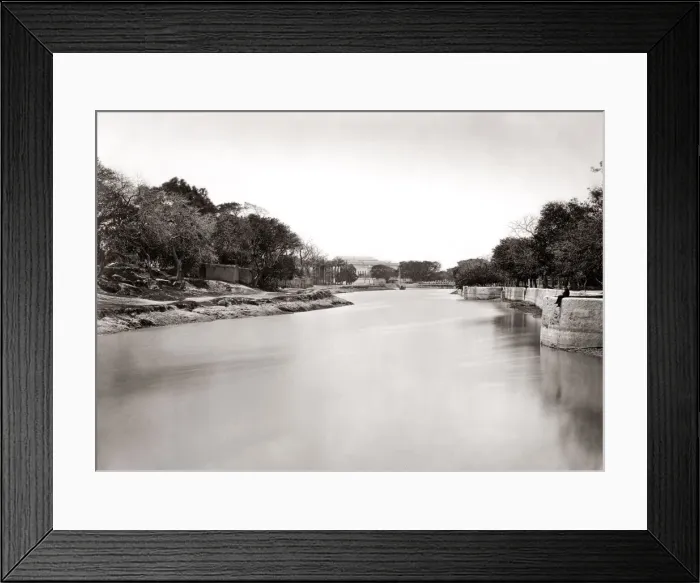 Framed Print : Canal in Alexandria, Egypt, c. 1880 s Framed Print : Canal in Alexandria, Egypt, c. 1880 s