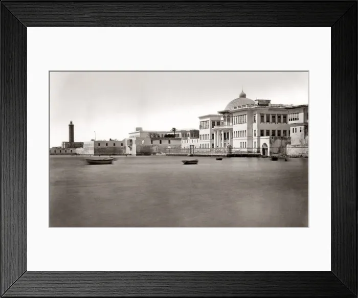 Framed Print : Ras El Tin Palace, Alexandria, Egypt, c. 1880 s Framed Print : Ras El Tin Palace, Alexandria, Egypt, c. 1880 s