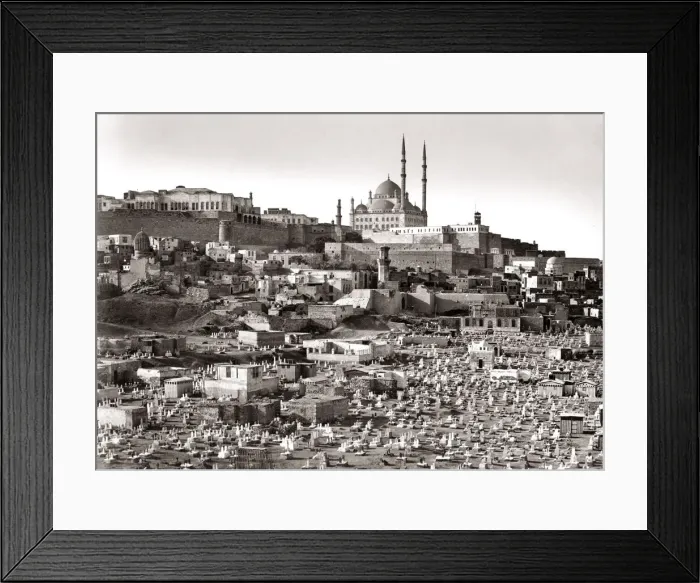 Framed Print : Citadel and graveyard, Cairo, Egypt, c. 1880 s Framed Print : Citadel and graveyard, Cairo, Egypt, c. 1880 s