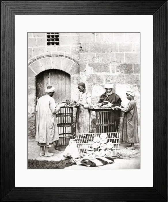Framed Print : Selling bread, Cairo, Egypt, c. 1880 s Framed Print : Selling bread, Cairo, Egypt, c. 1880 s