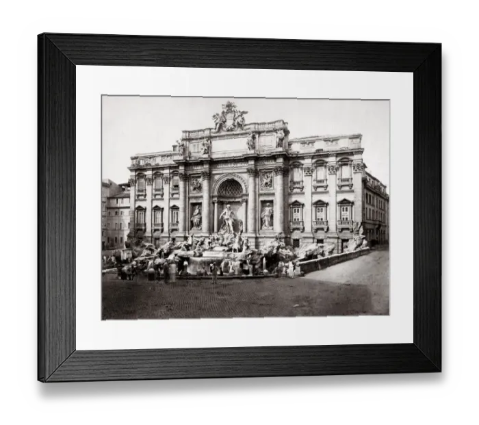 Framed Print : c. 1880s Italy Rome - Trevi fountain Framed Print : c. 1880s Italy Rome - Trevi fountain