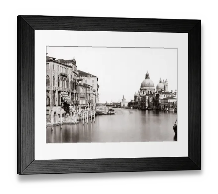 Framed Print : c. 1880s Italy Venice - canal and church of Santa Maria della Salute Framed Print : c. 1880s Italy Venice - canal and church of Santa Maria della Salute