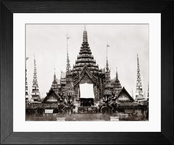 Framed Print : 1861 Siam Thailand cremation Queen Debrasindra Framed Print : 1861 Siam Thailand cremation Queen Debrasindra