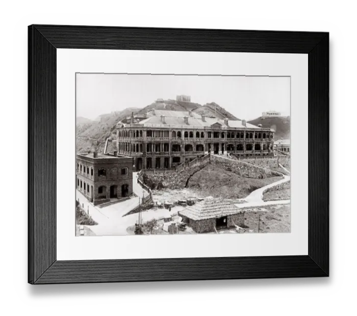 Framed Print : c. 1880s China - hotel on The Peak Hong Kong Framed Print : c. 1880s China - hotel on The Peak Hong Kong