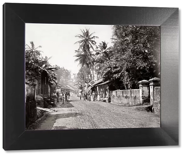 c. 1880s - Sri Lanka Ceylon - street scene