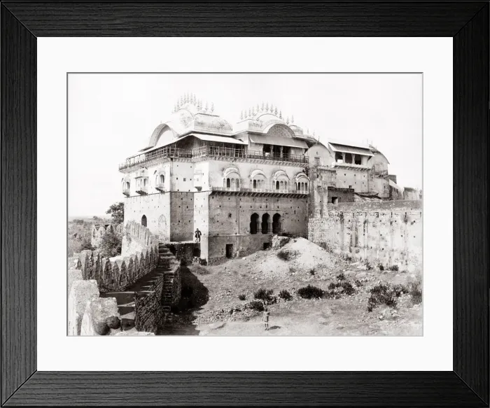 Framed Print : India - imposing building north India - Deen Dayal studio Framed Print : India - imposing building north India - Deen Dayal studio