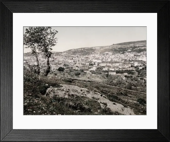 Framed Print : Israel Palestine photochrome - town of Nazareth Framed Print : Israel Palestine photochrome - town of Nazareth