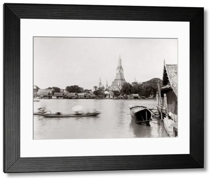 Framed Print : Siam Thailand Bangkok ? temple pagoda Framed Print : Siam Thailand Bangkok ? temple pagoda