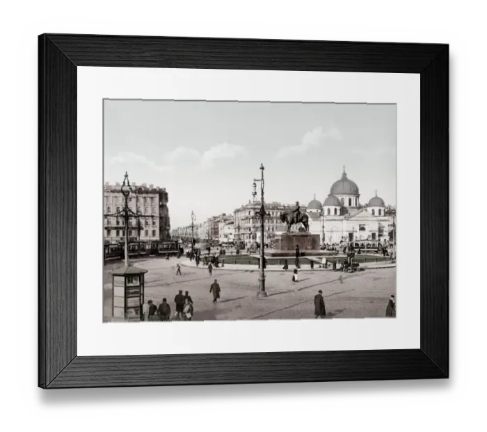 Framed Print : c. 1890s Russia St Petersburg - Znamenski Square Framed Print : c. 1890s Russia St Petersburg - Znamenski Square