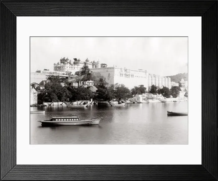 Framed Print : c. 1880s India - City Palace, Udaipur Framed Print : c. 1880s India - City Palace, Udaipur