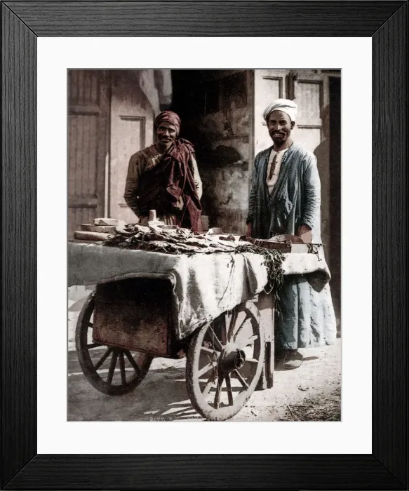 Framed Print : Egypt - selling bread on the street Cairo Framed Print : Egypt - selling bread on the street Cairo