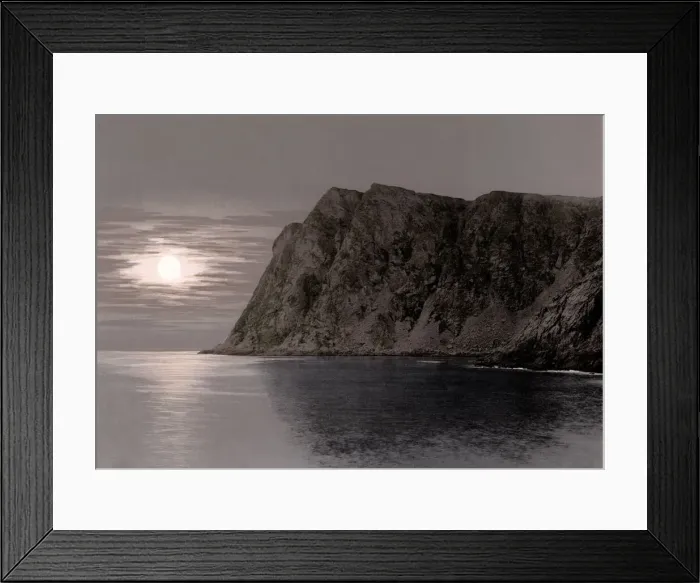 Framed Print : c. 1890s - Norway midnight sun Framed Print : c. 1890s - Norway midnight sun