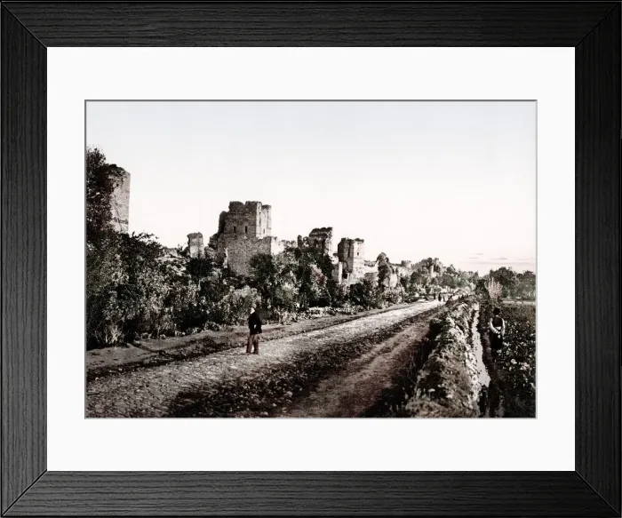 Framed Print : Turkey Istanbul Constantinople - the ancient city walls Framed Print : Turkey Istanbul Constantinople - the ancient city walls