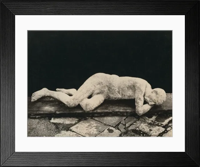 Framed Print : Victim from eruption of Mount Vesuvius, Pompeii, Italy Framed Print : Victim from eruption of Mount Vesuvius, Pompeii, Italy