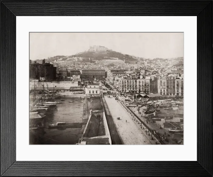 Framed Print : Harbour at Naples, Italy Framed Print : Harbour at Naples, Italy