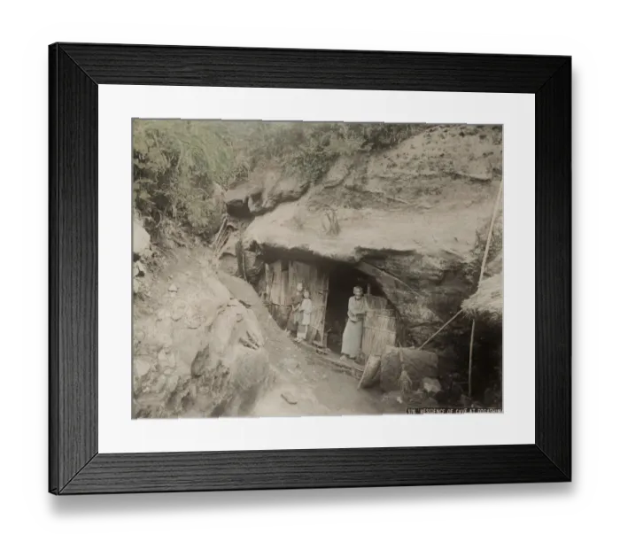 Framed Print : Cave dwellers, rock carved home, Dogashima, Japan Framed Print : Cave dwellers, rock carved home, Dogashima, Japan