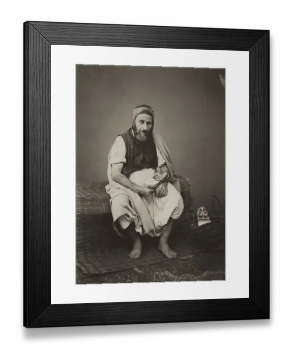 Framed Print : Elderly Jewish man, north Africa Framed Print : Elderly Jewish man, north Africa