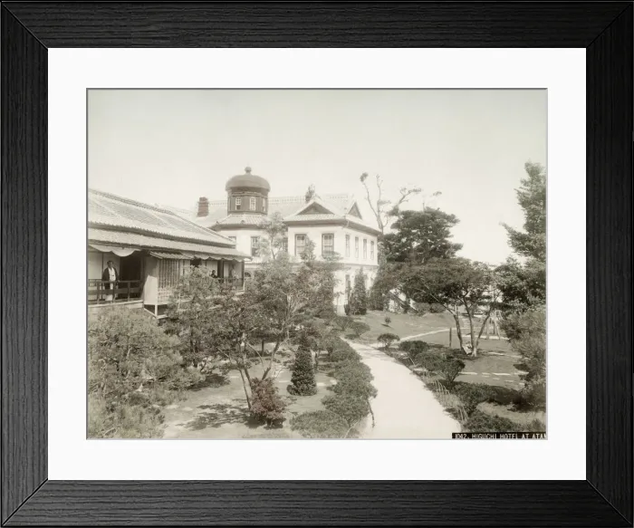 Framed Print : Higuchi Hotel at Atami, Japan, c. 1880 s Framed Print : Higuchi Hotel at Atami, Japan, c. 1880 s