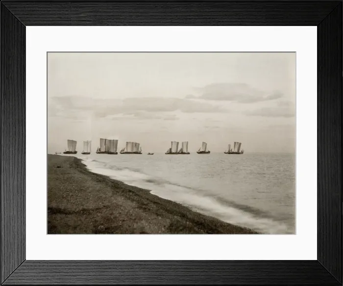 Framed Print : Group of ships, boats sailing offshore, Japan Framed Print : Group of ships, boats sailing offshore, Japan