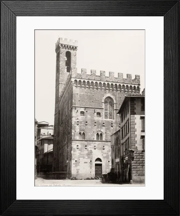 Framed Print : Italy - Palazzo del Podesta, Podesta Palace, Florence Framed Print : Italy - Palazzo del Podesta, Podesta Palace, Florence