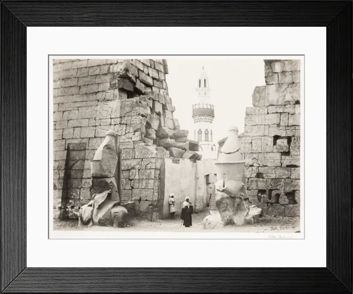 Framed Print : Egypt. c. 1857 - entrance to the Great Temple, Luxor Framed Print : Egypt. c. 1857 - entrance to the Great Temple, Luxor